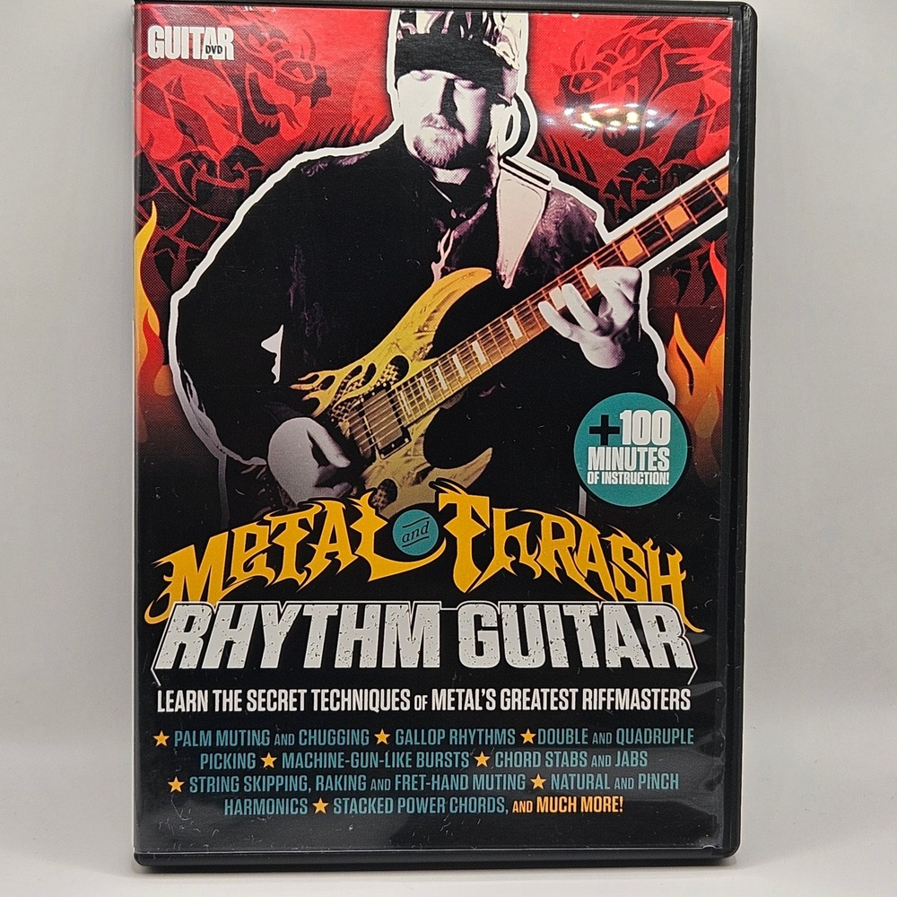 Guitar World Metal Thrash Rhythm Guitar DVD Dave Reffett Instructional Lessons